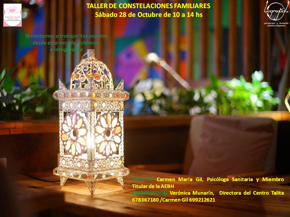 Taller de Constelaciones Familiares en TURRE  (sábado 28 de Octubre)