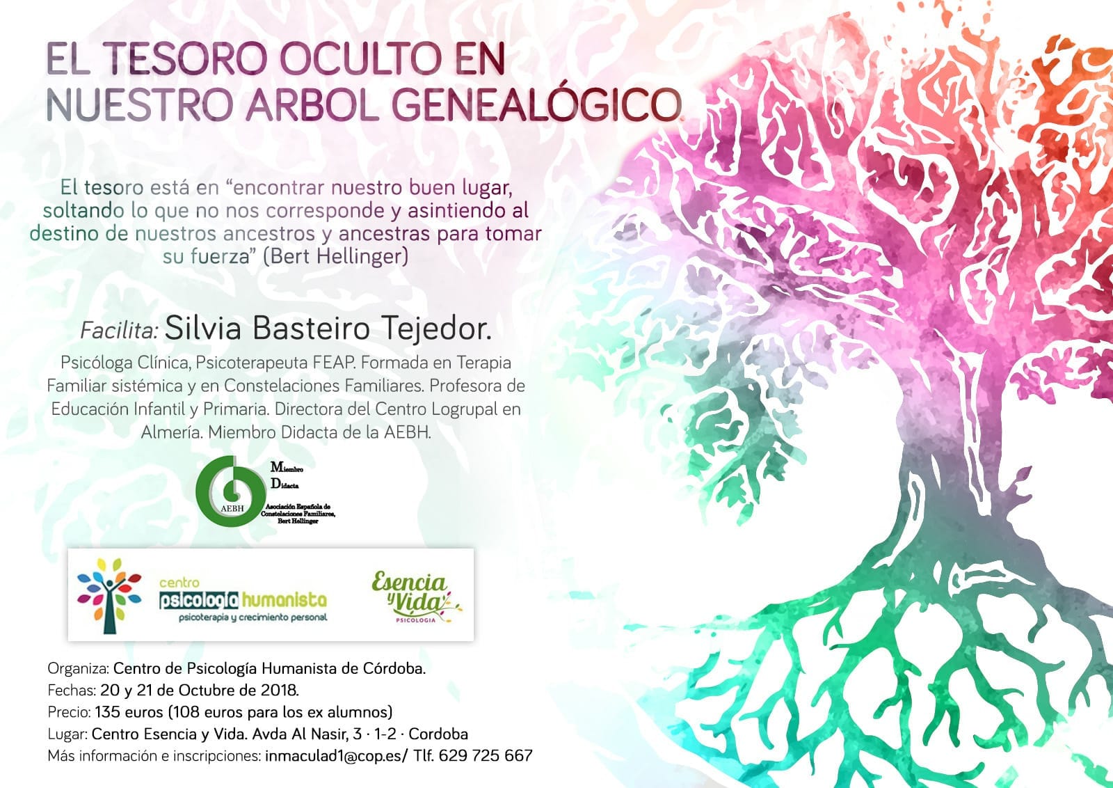 Seminario taller: El tesoro oculto en nuestro árbol genealógico (Córdoba, 20 y 21 de octubre)