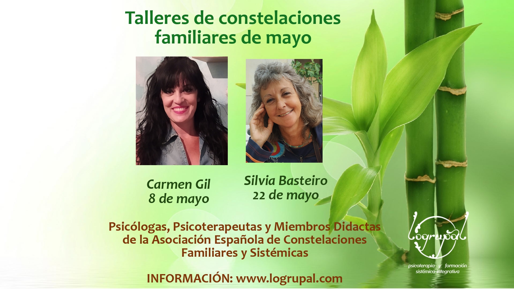 Talleres de Constelaciones Familiares en Almería y online (Sábados 8 y 22 de mayo)