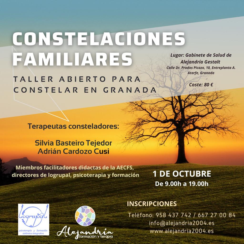 Taller de constelaciones familiares en Atarfe (Granada)Sábado 1 de octubre