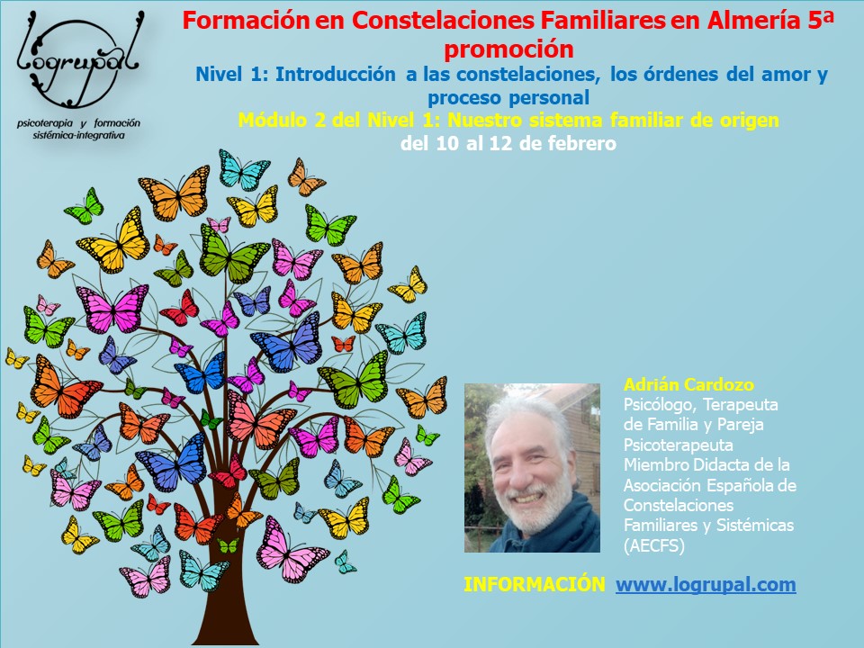 Formación en Constelaciones Familiares en Almería 5ª promoción: Módulo 2 del Nivel 1 (del 10 al 12 de febrero)