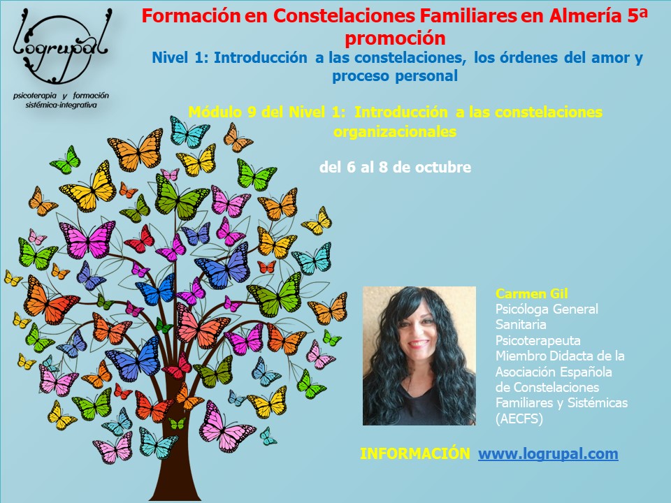 Formación en Constelaciones Familiares en Almería 5ª promoción: Módulo 9 del Nivel 1 (del 6 al 8 de octubre)