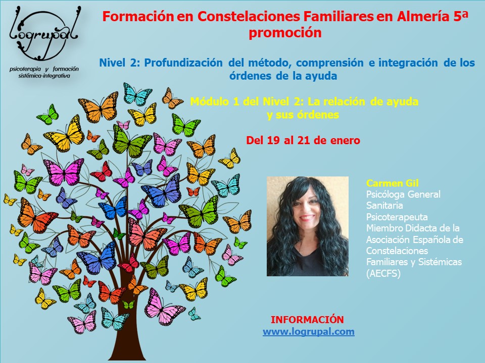 Formación en Constelaciones Familiares en Almería Módulo 1 del Nivel 2 de la 5ª promoción  (del 19 al 21 de enero )